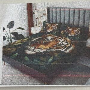Duvet cover and pillow covers tiger